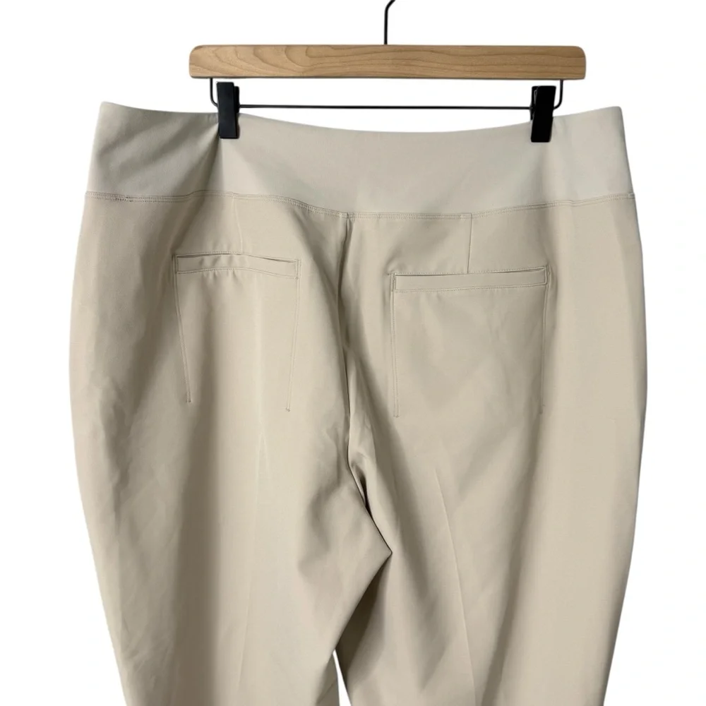 Athleta Endless High Rise Pant Tan Size 18 Travel Commuting Stretch Style 533636 - Picture 6 of 9
